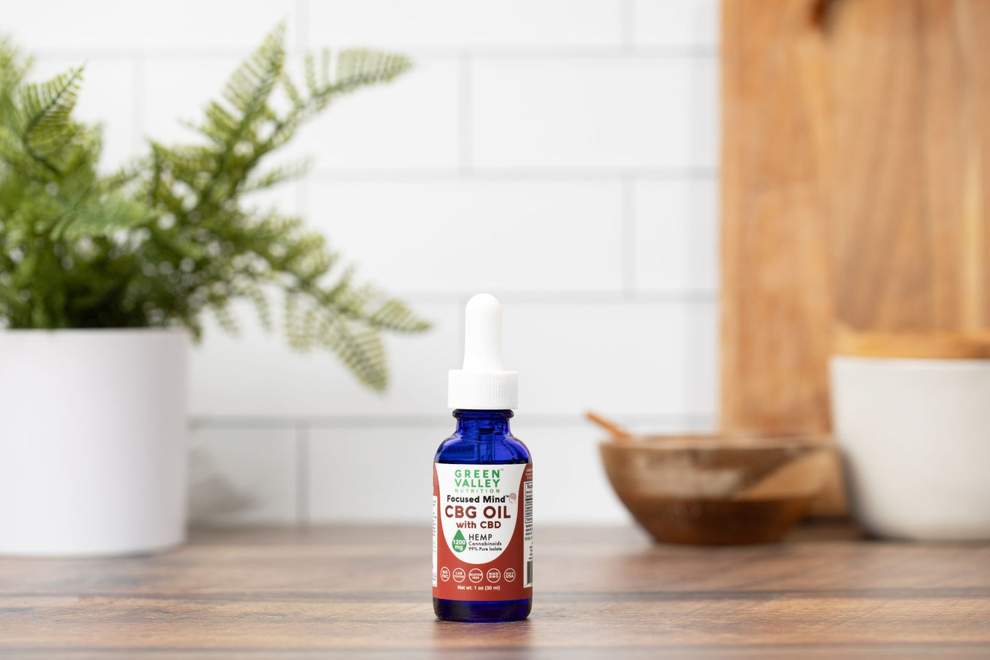 Focused Mind™ CBG Oil Drops - 1200mg