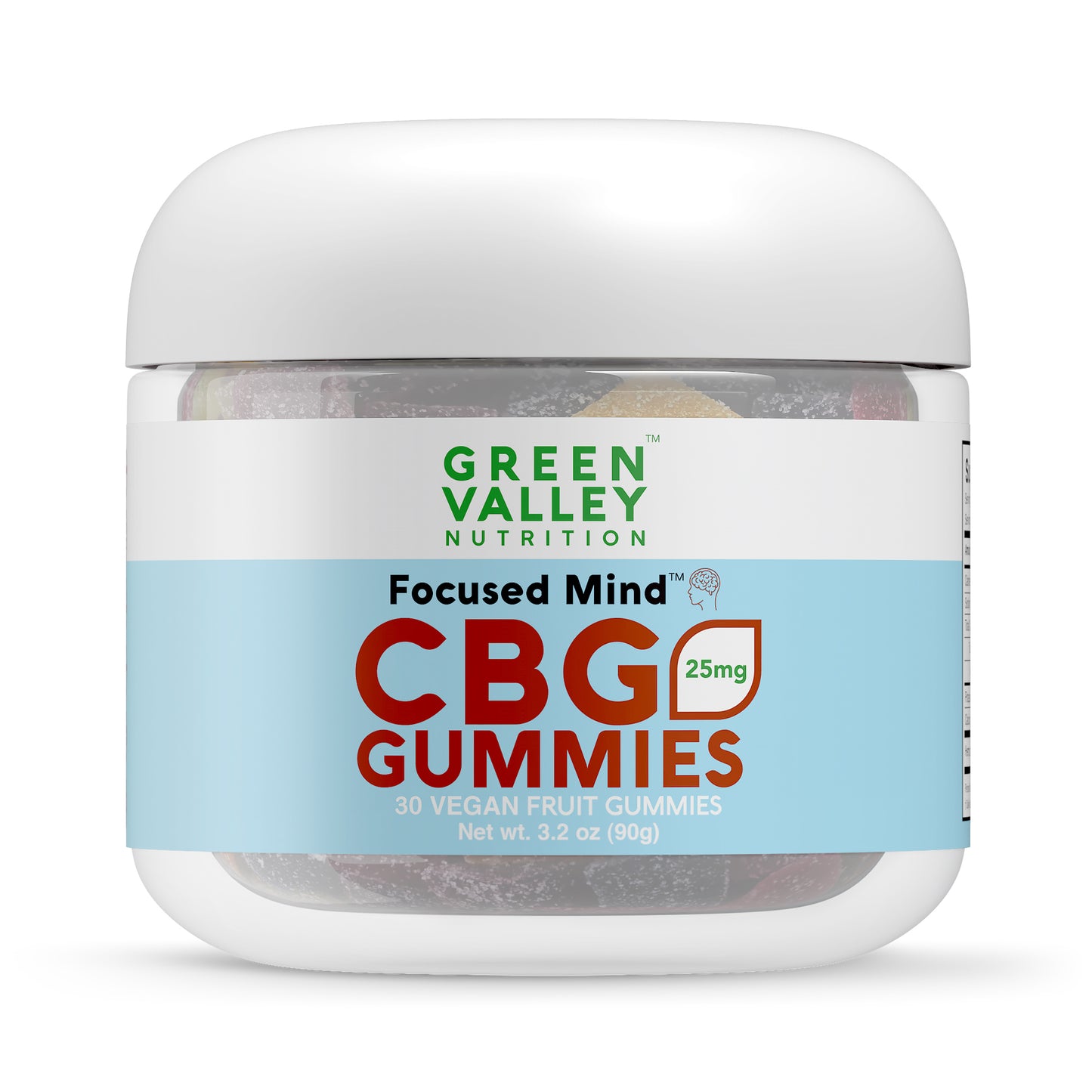 Focused Mind™ CBG Gummies 750mg Jar