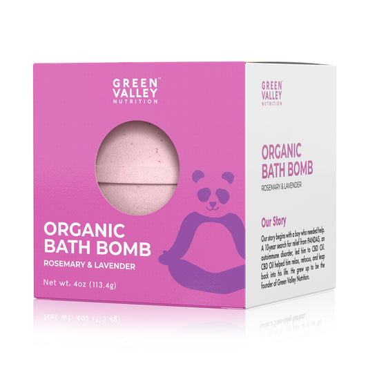 Organic Bath Bomb - Rosemary & Lavender