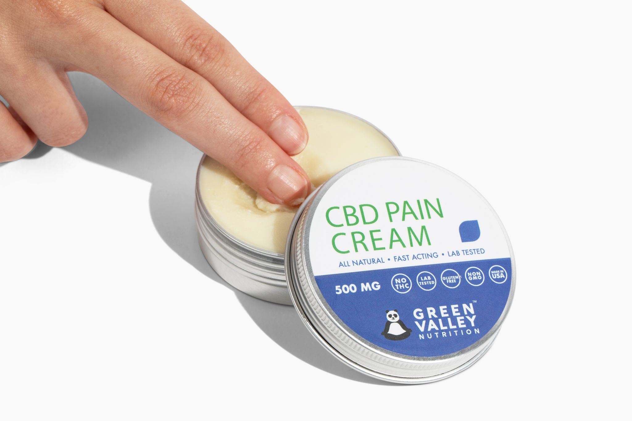 500mg CBD Pain Cream - Feel Better Fast™ with Green Valley 